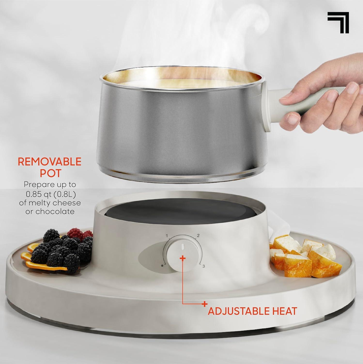 image:imageSharper Image Indoor Entertaining Bundle Electric Smores Maker amp Fondue Maker Set for Family Fun Small Kitchen Countertop Appliances Chocolate amp Cheese Fondue Movie Nights Housewarming Gifts
