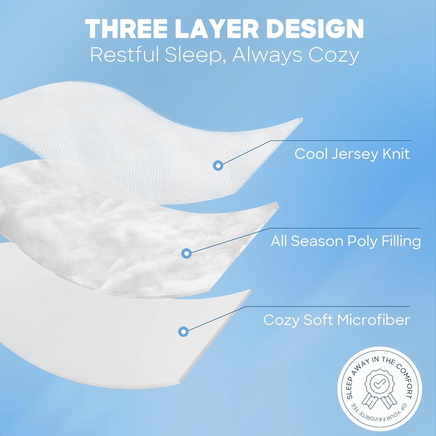 image:imageSharper Image Queen Size Blanket Jersey Knit UltraSoft Cooling Blanket Queen Box Quilting Microfiber Reverse All Season amp Lightweight Queen Summer Blanket Cozy TShirt Handfeel FullQueen WhiteKing