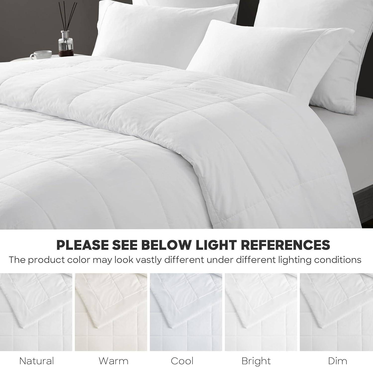 image:imageSharper Image Queen Size Blanket Jersey Knit UltraSoft Cooling Blanket Queen Box Quilting Microfiber Reverse All Season amp Lightweight Queen Summer Blanket Cozy TShirt Handfeel FullQueen WhiteFullQueen