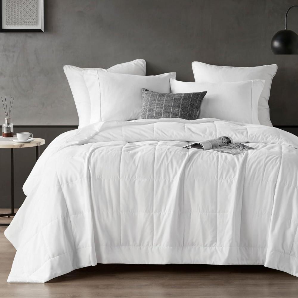 image:imageSharper Image Queen Size Blanket Jersey Knit UltraSoft Cooling Blanket Queen Box Quilting Microfiber Reverse All Season amp Lightweight Queen Summer Blanket Cozy TShirt Handfeel FullQueen WhiteKing