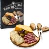 image:imageHammer  Axe Acacia Wood Cheese Board amp Knife Set  Perfect for Charcuterie Boards Wine Pairings amp Dinner Parties Charcuterie Board Serving Tray Kitchen Essential Housewarming Wedding Home Gift