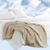 image:imageSharper Image Cozy Jersey Knit Throw Blanket UltraSoft amp Cooling Touch Throw Chic Ogee Quilting All Season amp Lightweight Summer Throw Blanket Cozy TShirt Handfeel Gift Ready 50x60 GreyTan