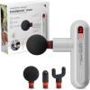 image:imageSharper Image Deep Tissue Percussion Massage Gun Powerboost Move Evo Hot amp Cold Rechargeable Handheld Massager 4 Adjustable Speeds 5 Attachment Heads amp Carrying Case for Muscle Pain Relief BlueMove  White