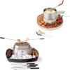image:imageSharper Image Indoor Entertaining Bundle  Electric Smores Maker amp Fondue Maker Set for Family Fun Small Kitchen Countertop Appliances Chocolate amp Cheese Fondue Movie Nights Housewarming Gifts