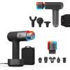 image:imageSharper Image Powerboost Hot  Cold Massage Gun Bundle  Deep Tissue Percussion Massagers with HeatCool Therapy Multiple Attachments amp Speeds Quiet Ergonomic Design Muscle Relief Workout Recovery