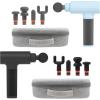 image:imageSharper Image Powerboost Massage Gun Bundle  Deep Tissue Percussion Massager 2Pack 5 Attachments amp 6 Speeds Quiet Portable Muscle Relief amp Workout Recovery Men amp Women Holiday Gift Set