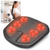 image:imageSharper Image Shiatsu Foot  Back Massager with Heat amp Washable Cover Portable Kneading Deep Tissue Massage Tool Heating Pad Massage Pillow