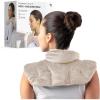 image:imageSharper Image Unscented Heated Neck amp Shoulder Wrap  Microwavable Warm amp Cooling Plush Pad Weighted for Pain Tension amp Stress Relief Therapy Gift for Women amp Men