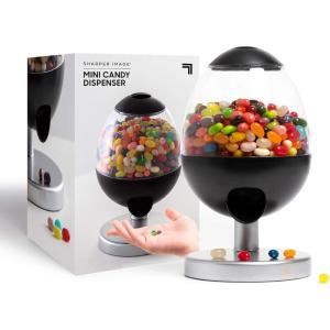 Sharper Image 9″ Mini Automatic Candy Dispenser, Touch-Activated Countertop Candy Machine, Compact Size for Home or Office, Fits Kids Snacks, Gumballs, Jellybeans, Nuts, Trail Mix, Cereal(9″)