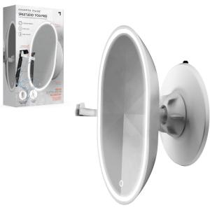 Sharper Image® SpaStudio® Fog-Free Heated Shower Mirror & Razor Holder – IPX7 Waterproof| Rapid Defog Technology|Rechargeable Battery| Swivel Wall Mount & Stand|60-Second Fogless Mirror| Bathroom Gift