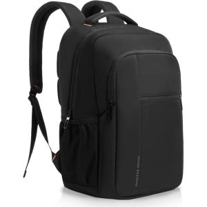 Sharper Image Laptop Backpack for Men and Women, 35L Water Resistant Computer Bag for Work Business Travel, Heavy Duty College School Backpacks, Fits 16” Laptops/Notebook, Black (Signature Collection)